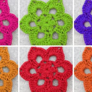 Aprenda a fazer flores de crochê! Fácil, rápidas e lindas.