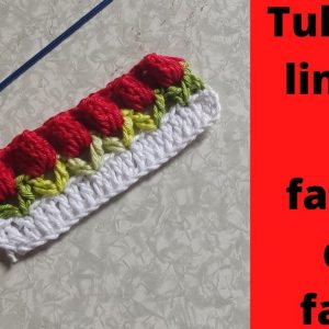 🌹Como fazer tulipas de crochê super simples