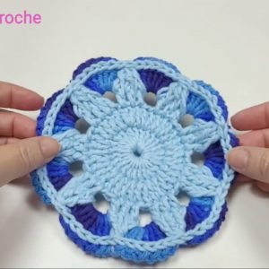 Aprenda como fazer porta copos Hibisco em crochê com @Pink Artes Croche by Rosana Recchia