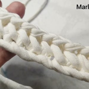 Como fazer alça de bolsa em crochê muito fácil Marly Thibes
