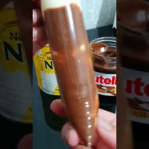 Como Fazer Sacolé Gourmet de Ninho com Nutella #shorts