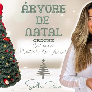Como fazer Árvore de Natal Croche – Especial de Natal Suellen Pontes – Tutorial Linda Arvore Crochet