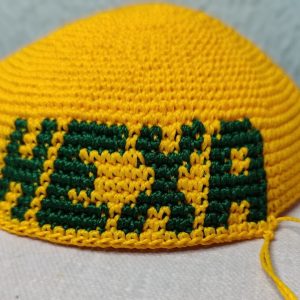 como fazer as letras no boné de crochê #2 #hexacampeão #hexabrasil