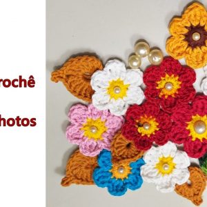 Flor de Crochê – Flores para Iniciantes Canhotos – @edinircroche