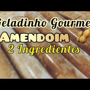 🔴GELADINHO GOURMET de AMENDOIM 🥜 2 Ingredientes.