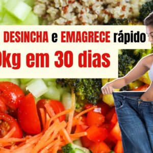 Salada que DESINCHA e EMAGRECE rápido | Perdendo 10kg em 1 mês