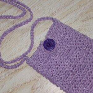 bolsinha de crochê para celular           fácil de fazer ❤️