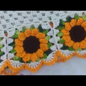 Como fazer flor girassol catavento em crochê fácil, rápido e econômico @jadianesantoscroche