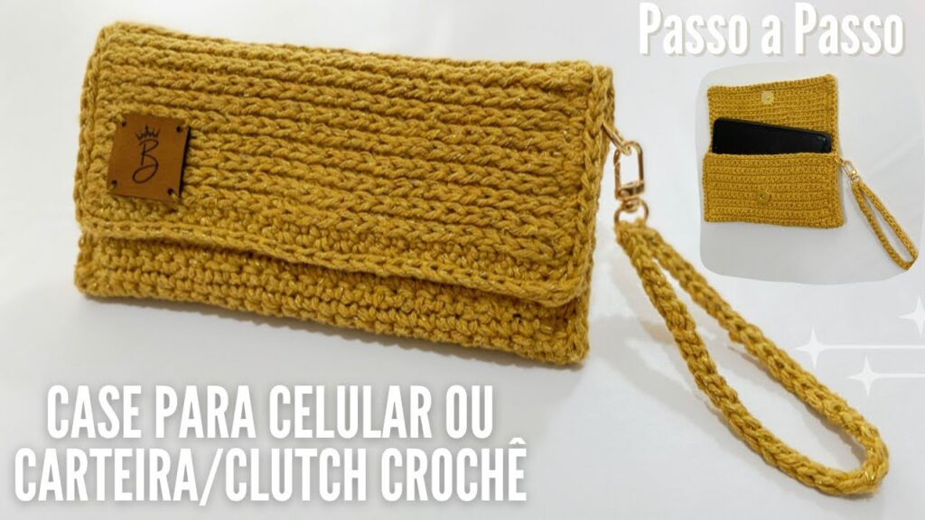 Como fazer uma carteira de crochê para celular passo a passo: Tutorial DIY 😍PARTE 1
