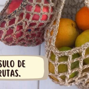 Casulo/Bolsa de Frutas e legumes Passo a passo em crochÃª