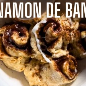 🧁Delicioso e SEM AÚCAR ! Cinnamon de Banana – Receita saudável – emagrecimento – emagrecer rápido