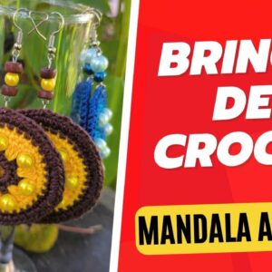 Mandala Alegria | Lucre com os Brincos de crochê