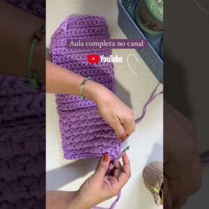 Como fazer Clutch/carteira de crochê #tutorialcroche #crochetando #bolsafiodemalha