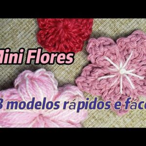 Crafty Blooms: Aprenda a Fazer 3 Mini Flores em Crochê (fáceis e rápido)