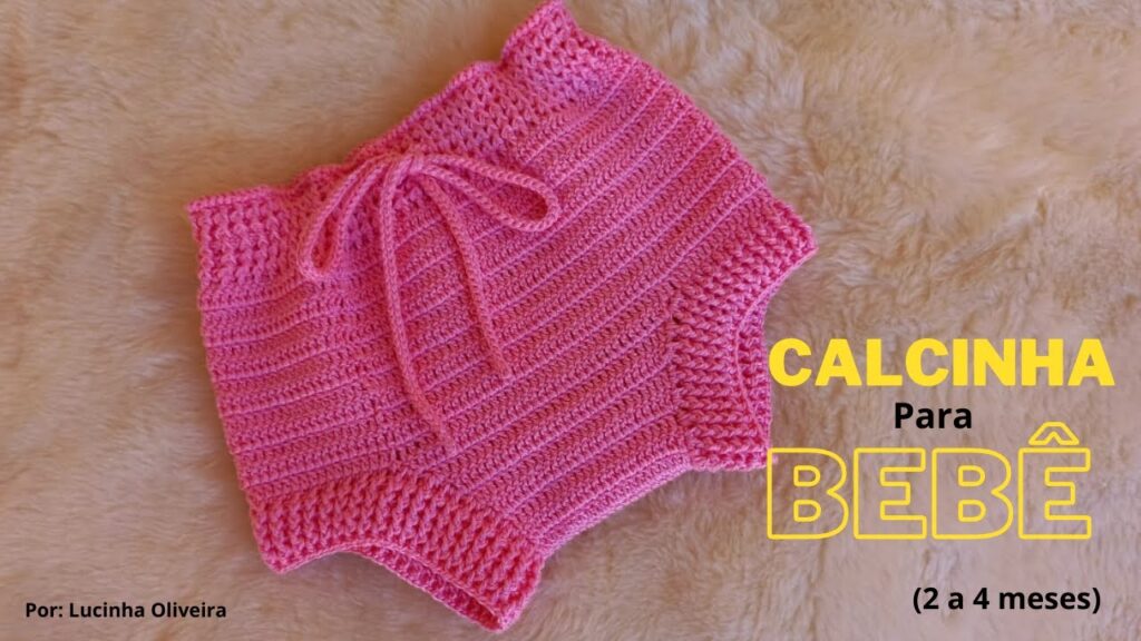 Calcinha de crochê para bebê (2 a 4 meses)-Baby crochet panties (2 to 4 months) @FioaFioCroche