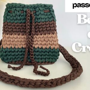 Bolsa Saco em Crochê – Suellen Pontes – Bag Crochet – Tığ İşi Çanta – Bolso de Ganchillo