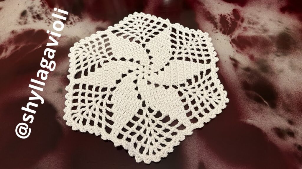 Crochê Centrino Sandra Passo a Passo como fazer grafico crochet doily pattern howto