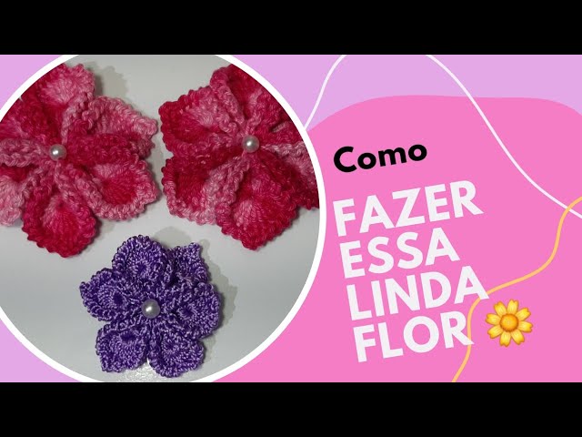 passo a passo como fazer a FLOR mimosa.       #crochet #crochê #flores