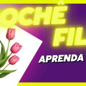 Crochê Filé – Como  fazer caminho de mesa Tulipa