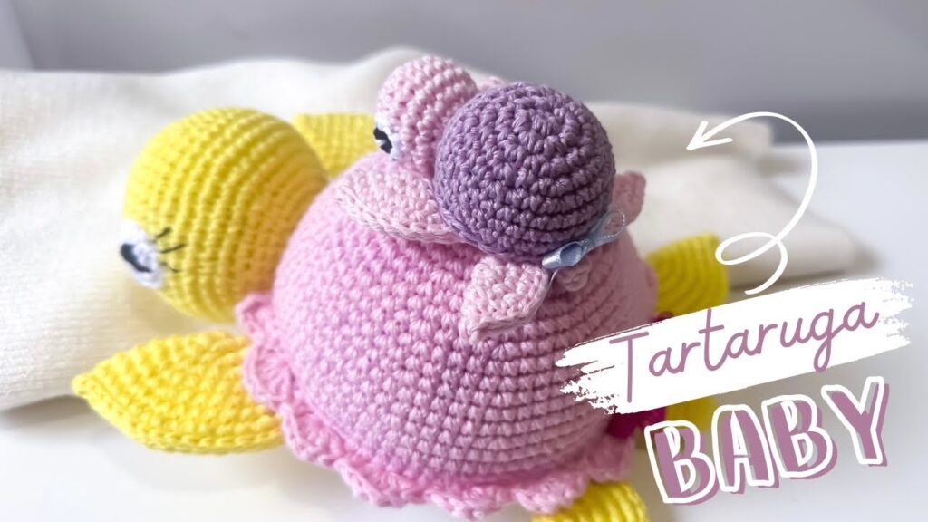 TARTARUGA AMIGURUMI BABY! Como fazer uma tartaruga de Crochê