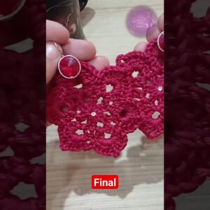 Incrível!😱 Aprenda como fazer brincos de crochê, parte final #crochet #crochê
